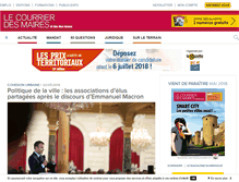 Tablet Screenshot of courrierdesmaires.fr